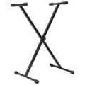 Miniatyrbild 3 av 10: vidaXL Keyboardstativ med pall svart