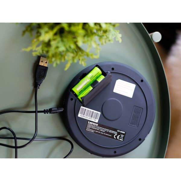 Lenco CD-300 -bärbar CD/MP3-spelare, svart