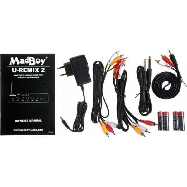 MadBoy U-Remix 2 Bluetooth-trådløse karaokemikrofonpar med mixeren