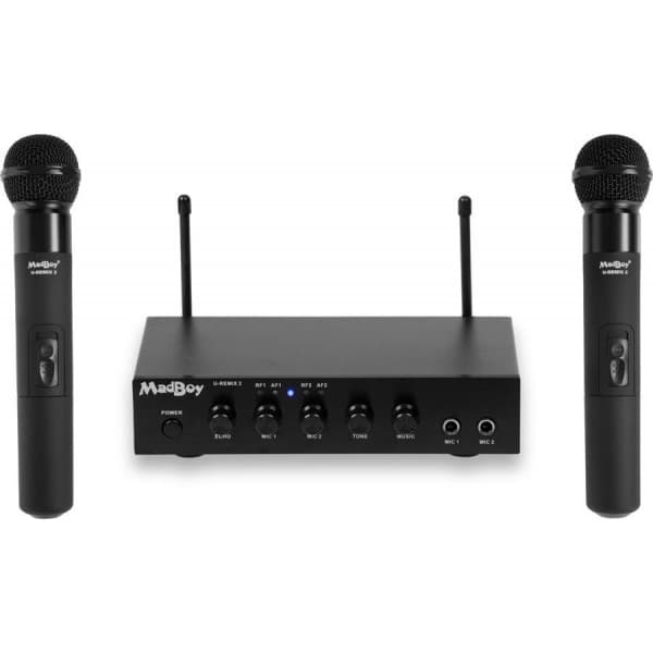 MadBoy U-Remix 2 Bluetooth-trådløse karaokemikrofonpar med mixeren