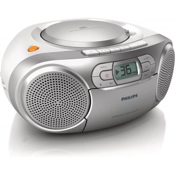 Philips AZ127 -bærbar CD-afspiller, sølv