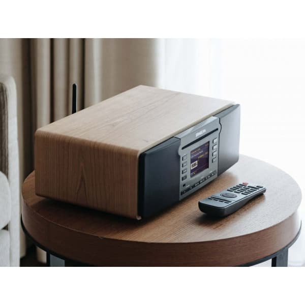 Sangean DDR-66BT -bordradio med CD-spelare, valnöt