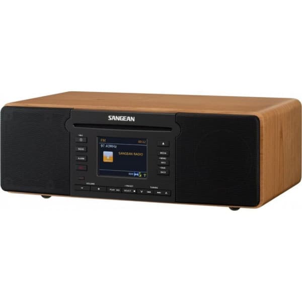 Sangean DDR-66BT -pöytäradio CD-soittimella, pähkinä