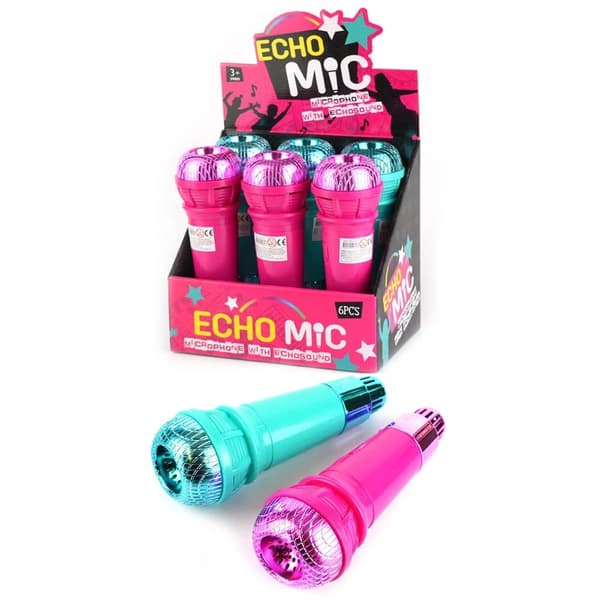 Echo microphone 23cm Pink Lyserød