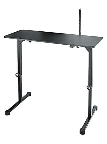 KOENIG & MEYER 18803-000-55 - Pöytälevy näppäimistötelineen \"Omega\" (mitat 1 100 x 450 x 15,5 mm | säilytystila 450 x 1 100 mm) - musta (18803-000-5