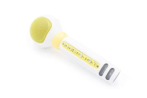 Technaxx 4974 - Karaokemikrofoni - Langaton - Valkoinen - Ladattava - Integroitu akku - Lithium-Ion (Li-Ion) (4974)