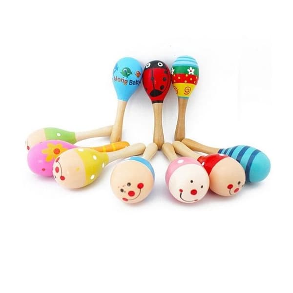 Montessori Game Pattern Wooden Maracas