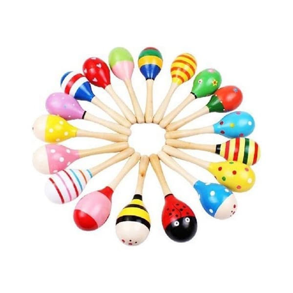 Montessori Game Pattern Wooden Maracas