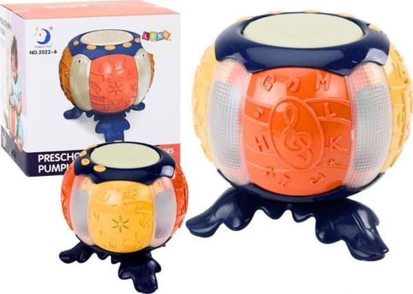 Leantoys - 18013 - De interaktiva och utbildande musikinstrumentlamporna med pumpastämning låter orange
