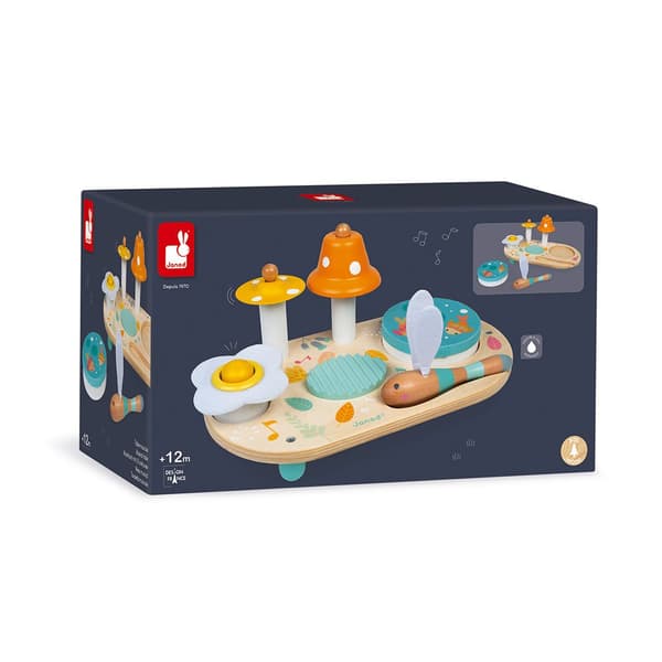 Janod Pure Musical Table Monivärinen 12 Months-99 Years