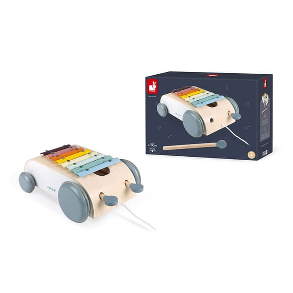 Janod Sweet Cocoon Xylo Roller Flerfarvet 18 Months-99 Years