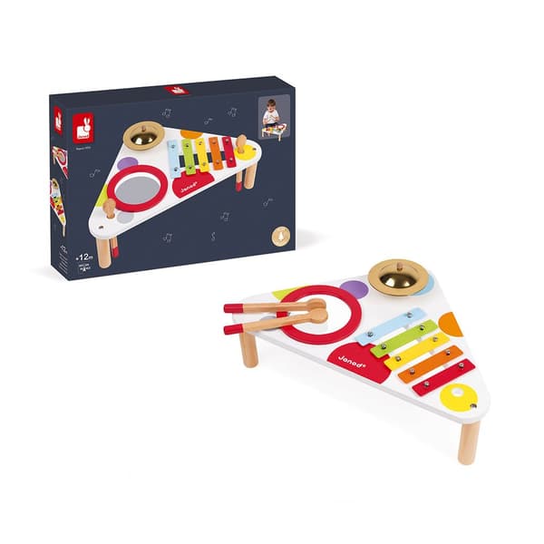 Janod Confetti Musical Table Monivärinen 12 Months-3 Years