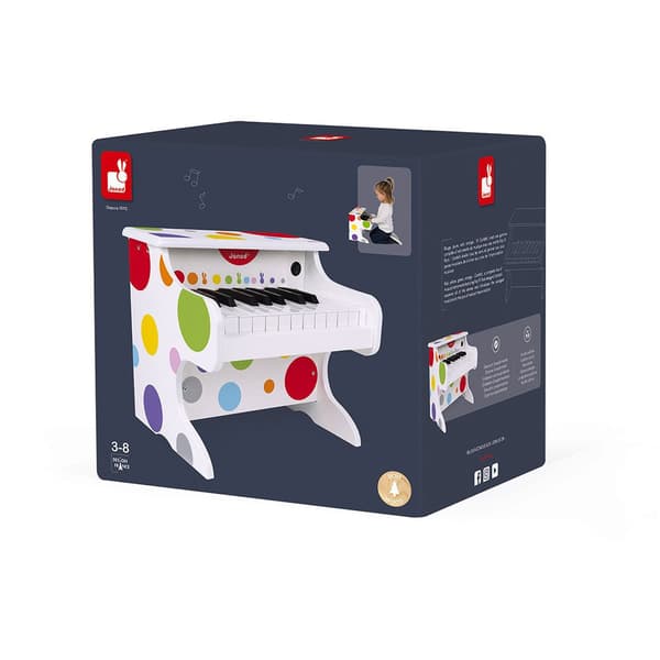 Janod Confetti My First Electronic Piano Flerfarvet 3-8 Years
