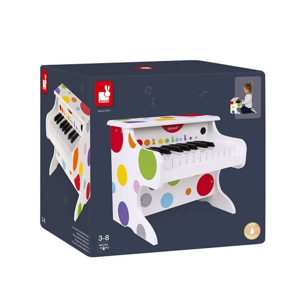 Janod Confetti My First Electronic Piano Monivärinen 3-8 Years