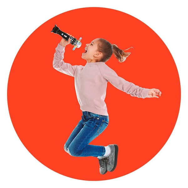 Deqube Mikrofon Bluetooth-disk Karaoke Flerfarvet 3-6 Years