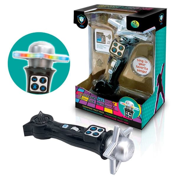 Deqube Mikrofon Bluetooth-disk Karaoke Flerfarvet 3-6 Years