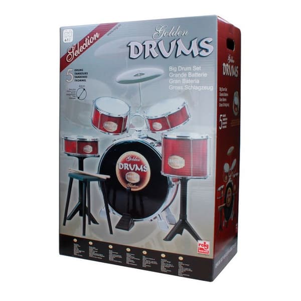 Reig Musicales Golden Drums 83x82x55555 Cm Batteri Rød