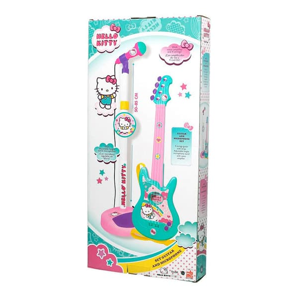 Reig Musicales Gitarr Och UppsÄttning Micro Hello Kitty Flerfärgad