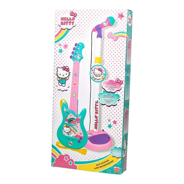 Reig Musicales Gitarr Och UppsÄttning Micro Hello Kitty Flerfärgad