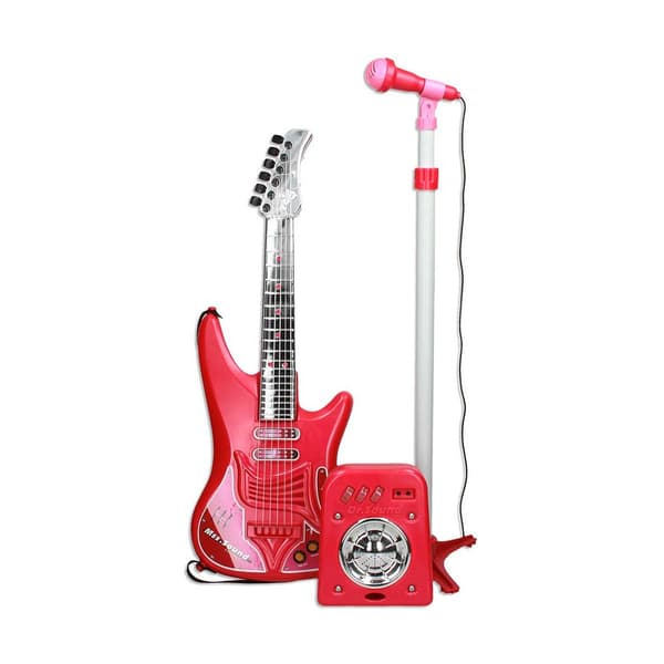 Reig Musicales Og Bafle Girl Guitar Sæt Micro Rød