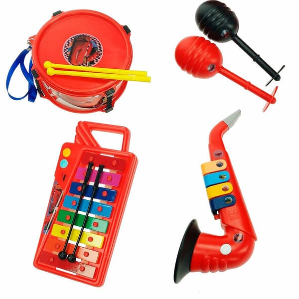 Reig Musicales Saksofoni Ja Rumpu Xillofón Maracas Oranssi