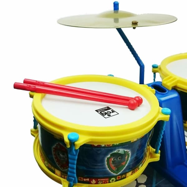 Paw Patrol Drums with base and stool with drumsticks  Plastic 55 x 36 x 38 cm