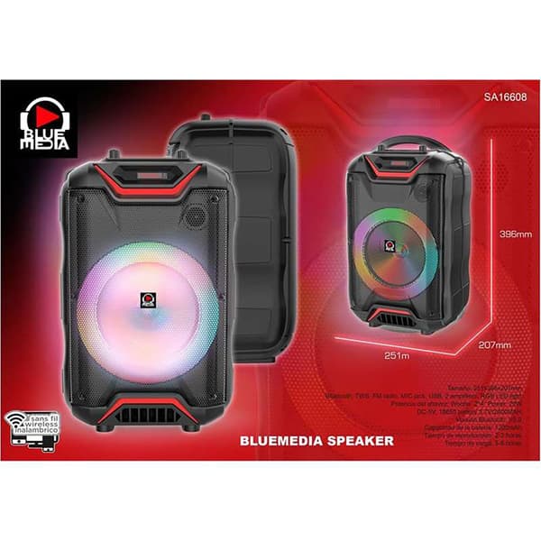 Claudio Reig Højttaler Woofer 2x4´´ Power: 20w Recharge Time: 5-6 Hours