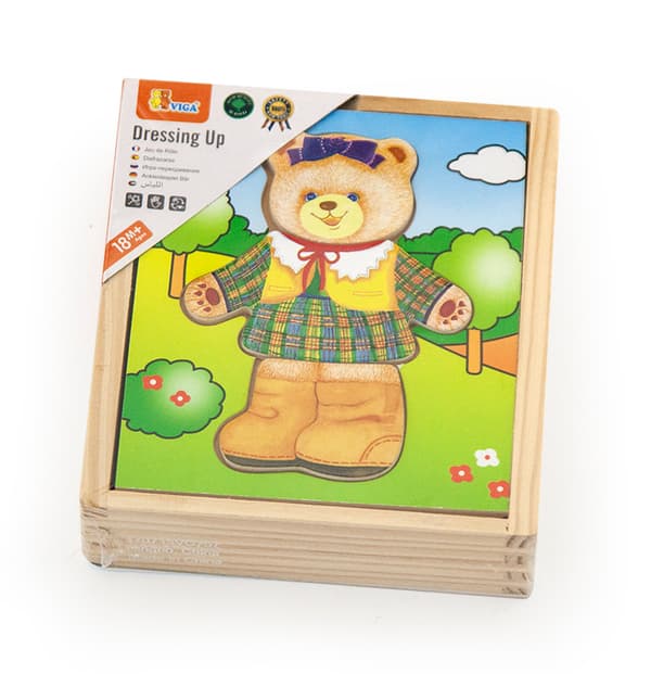 Viga 56403 Nalle - tytön pukeutumispalapeli