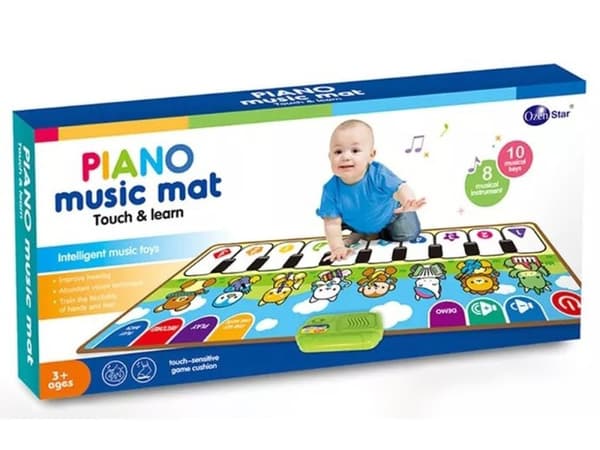 Koulutus, Musiikkimatto lapsille, Piano - Musiikki, Soittimet 80x30cm