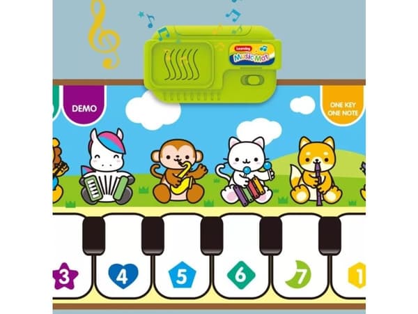 Koulutus, Musiikkimatto lapsille, Piano - Musiikki, Soittimet 80x30cm