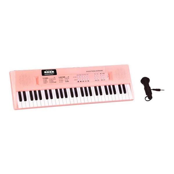 Reig Musicales Elektronisk Tastatur Taster Med Mikrofon 54 Rosa