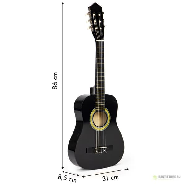 Børneguitar stor træ 6 strenge ECOTOYS