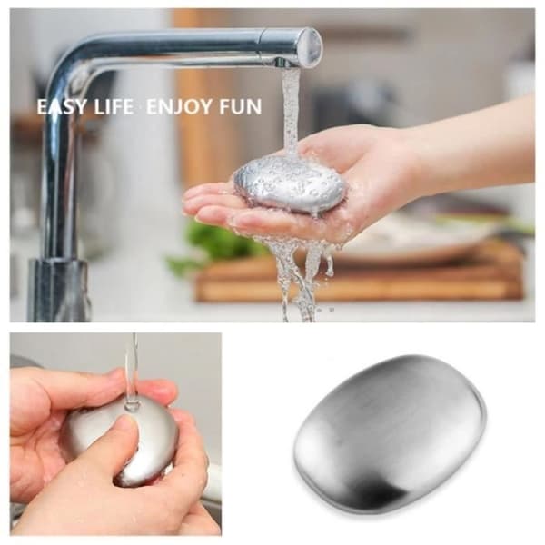 UHPPOTE Portable Metal Smell Remover Rostfritt stål Magic Soap Bar för kök