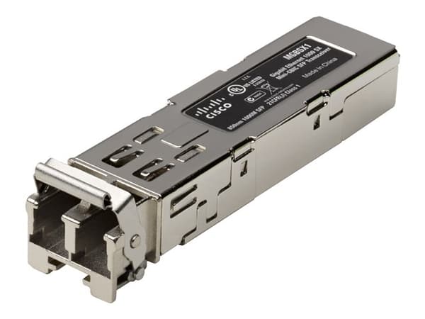 Cisco Small Business MGBSX1 - SFP (mini-GBIC) transceivermodul - 1GbE - 1000Base-SX - LC - for Business 110 Series; 220 Series; 350 Series; Small Bus
