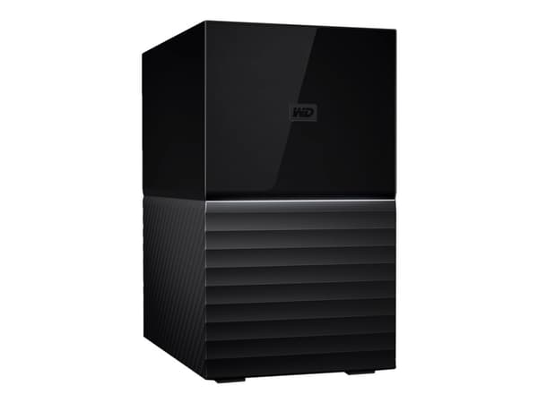 WD My Book Duo WDBFBE0160JBK - Hårddiskar - 16 TB - 2 fack - HDD 8 TB x 2 - USB 3.1 (extern)