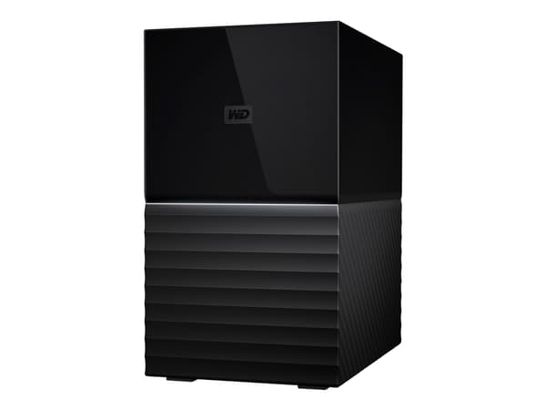 WD My Book Duo WDBFBE0160JBK - Hårddiskar - 16 TB - 2 fack - HDD 8 TB x 2 - USB 3.1 (extern) Svart