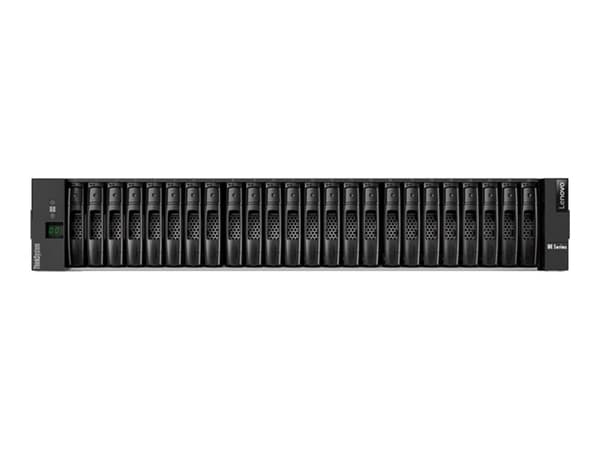 Lenovo ThinkSystem DE2000H Hybrid 2U24 SFF -ohjainkotelo - Kiintolevyasema - 24 paikkaa (SAS-3) - 16Gb Fibre Channel, SAS 12Gb/s (ekstern) - rackvers