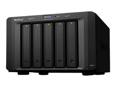 Synology DX517 - Lagerskap - 5 brønner - TAA-samsvar Sort