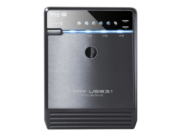 FANTEC QB-35U31 - Harddiskarray - 4 brønner (SATA-600) - USB 3.1 Gen 2 (ekstern)
