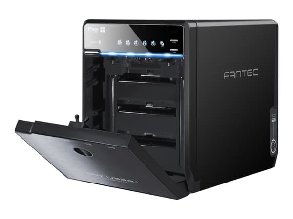 FANTEC QB-35U31 - Harddiskarray - 4 brønner (SATA-600) - USB 3.1 Gen 2 (ekstern) Sort