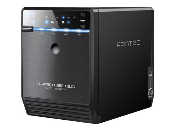 FANTEC QB-35U31R - Solid state/harddiskmatris - 4 fack (SATA-600) - USB 3.1 Gen 2 (extern)