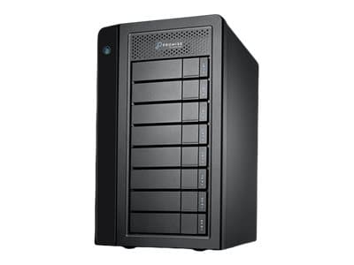 Promise Pegasus32 R8 - Harddiskarray - 32 TB - 8 brønner (SATA-600) - HDD 4 TB x 8 - Thunderbolt 3, USB 3.2 Gen 2 (ekstern) Sort