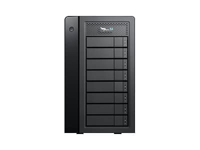 Promise Pegasus32 R8 - Harddiskarray - 96 TB - 8 brønner (SATA-600) - HDD 12 TB x 8 - Thunderbolt 3, USB 3.2 Gen 2 (ekstern) Sort
