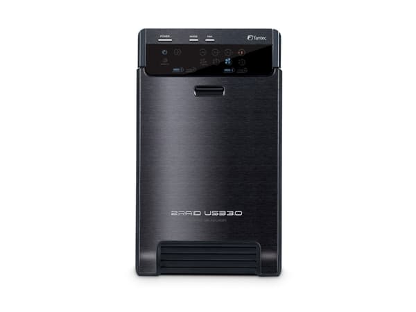 FANTEC QB-X2US3R - Hårddiskmatris - 2 fack (SATA-600) - USB 3.0 (extern)