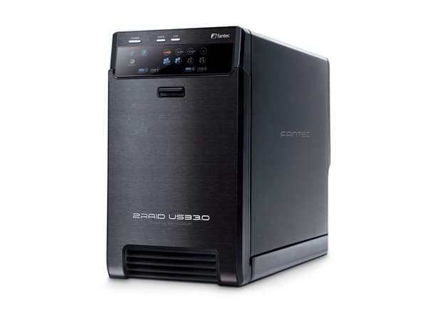 FANTEC QB-X2US3R - Hårddiskmatris - 2 fack (SATA-600) - USB 3.0 (extern)
