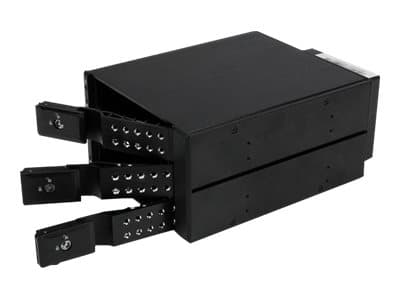 StarTech.com 3-Bay Hot Swap Backplane for 3.5in SAS II/SATA III - 6 Gbps HDD - Aluminum Trayless Mobile Rack Backplane (HSB3SATSASBA) - Bevegelig lag