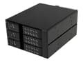 Miniatyrbilde 5 av 5: StarTech.com 3-Bay Hot Swap Backplane for 3.5in SAS II/SATA III - 6 Gbps HDD - Aluminum Trayless Mobile Rack Backplane (HSB3SATSASBA) - Bevegelig lag
