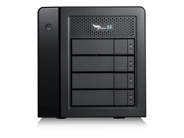 Promise Pegasus32 R4 - Harddiskarray - 16 TB - 4 brønner (SATA-600) - HDD 4 TB x 4 - Thunderbolt 3, USB 3.2 Gen 2 (ekstern)