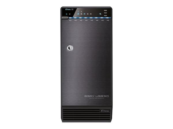 FANTEC QB-X8US3-6G - Harddiskarray - 0 GB - 8 brønner (SATA-600) - SATA 3Gb/s, USB 3.0 (ekstern)