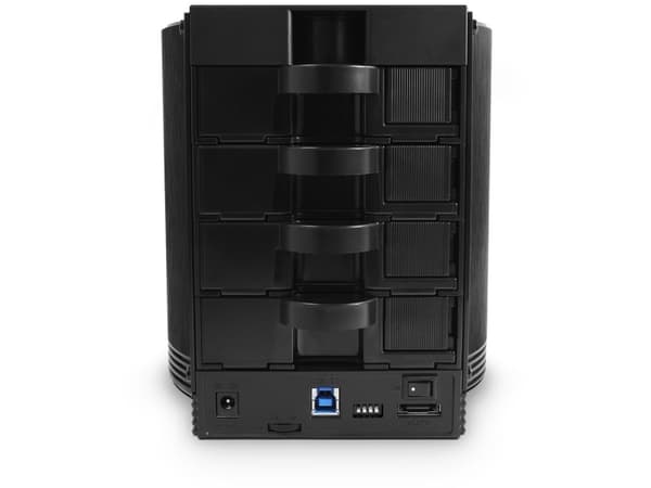 FANTEC SQ-35RU3e - Hårddiskmatris - 4 fack (SATA-300) - SATA 3Gb/s, USB 3.0 (extern)